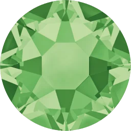 Crystal decoration Peridot for equestrian safety stirrups