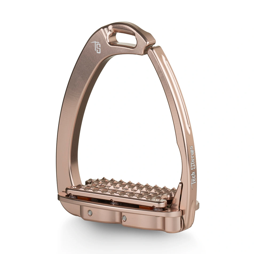 Venice Dressage Plus rose gold stirrups for dressage