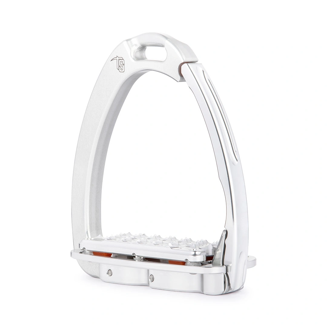 Venice HJS Plus silver stirrups for hunter jumper showing
